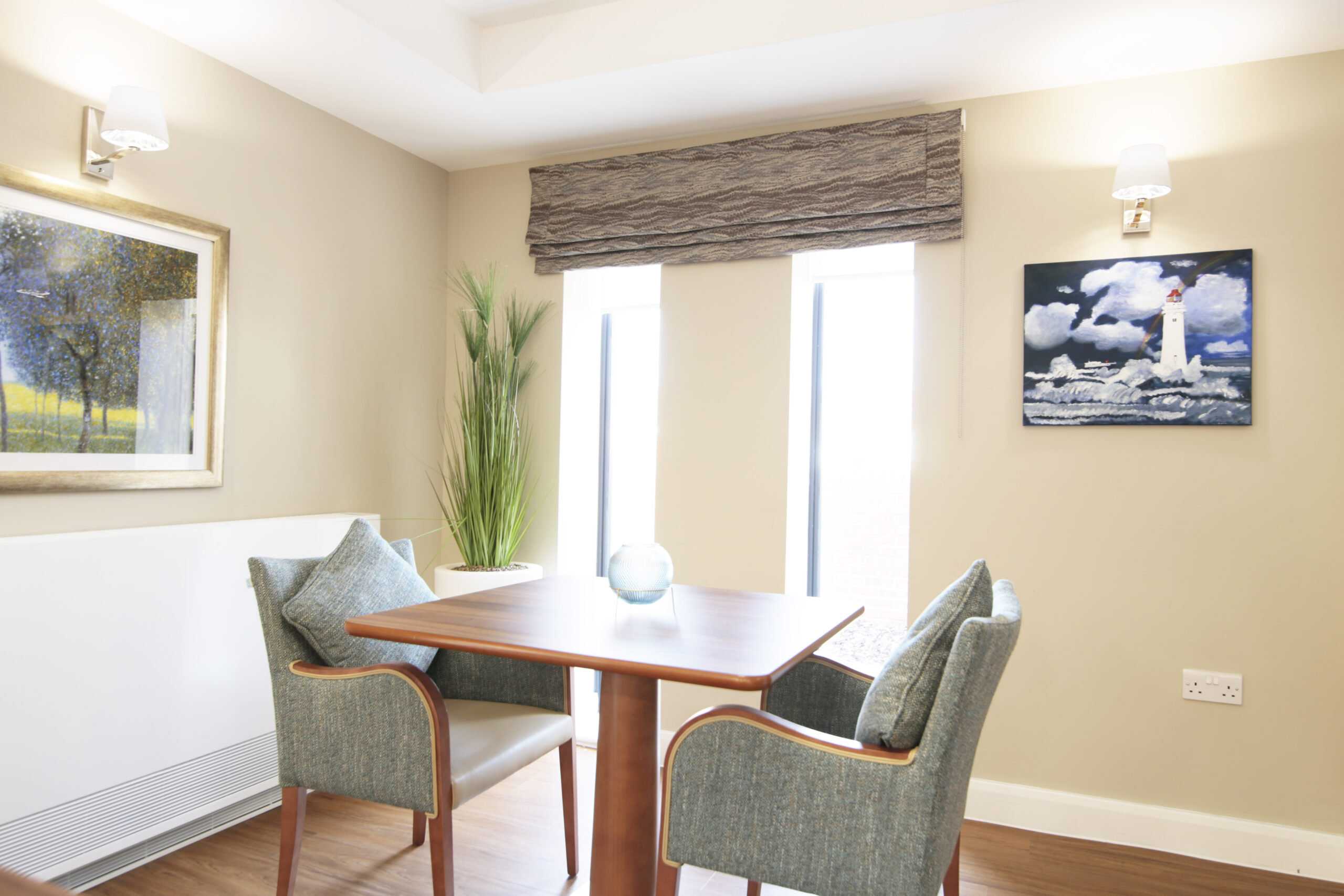 Care home dining area
