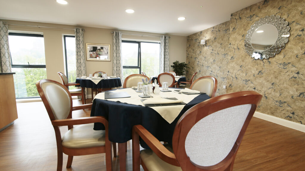 Dining room in Wirral care home