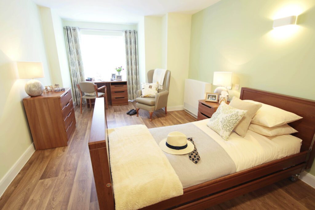 Care home bedroom